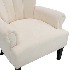 Bellemave® Polyester Armchair Club Chair with Channel Back