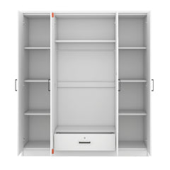 Bellemave® 4-Door Mirror Wardrobe with Shelves Bellemave®