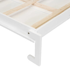 Bellemave® Queen Size Murphy Bed with Desk, Vanity and Cabinets