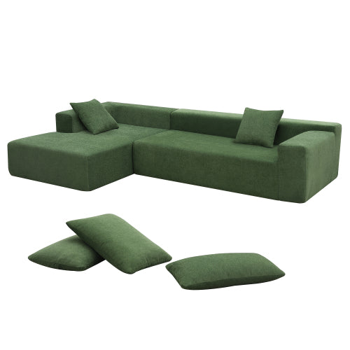 Bellemave 109" L-Shape Modern Simple Modular Sectional Living Room Sofa Set