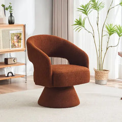 Bellemave® Swivel Round Barrel Chair in Fabric Bellemave®