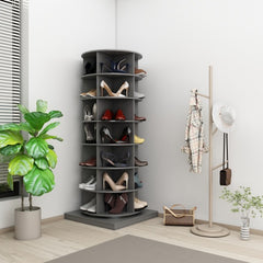 Bellemave® 360 Rotating Shoe Cabinet with 7 Layers Can Accommodate Up to 28 Paris Shoes