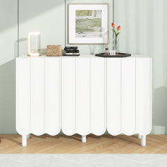 Bellemave® Cream Style Minimalist Shoe Cabinet with 5 Solid Wood Legs and Adjustable Shelves