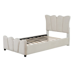 Bellemave® Velvet Upholstered Platform Bed