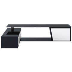 Bellemave® Modern Minimalist Rectangle Extendable TV Stand with 2 Drawers and 1 Cabinet