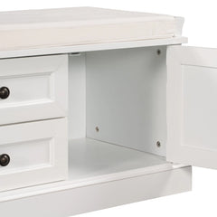 Bellemave® Storage Bench with 2 Drawers and 2 Cabinets Bellemave®