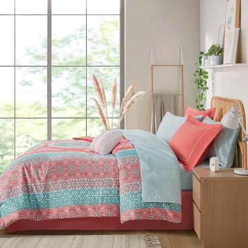 Bellemave Boho Comforter Set with Bed Sheets Bellemave