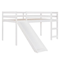 Bellemave® Twin Size Loft Bed with Slide