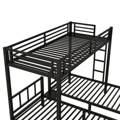 Bellemave® Twin/Twin XL Over Twin&Twin Metal Triple Bunk Bed