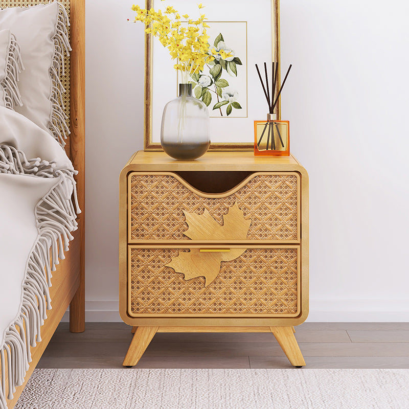 Bellemave® Hand-Carved 2-Drawers Accent Cabinet