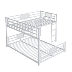 Bellemave® Twin over Full L-shaped Metal Bunk Bed