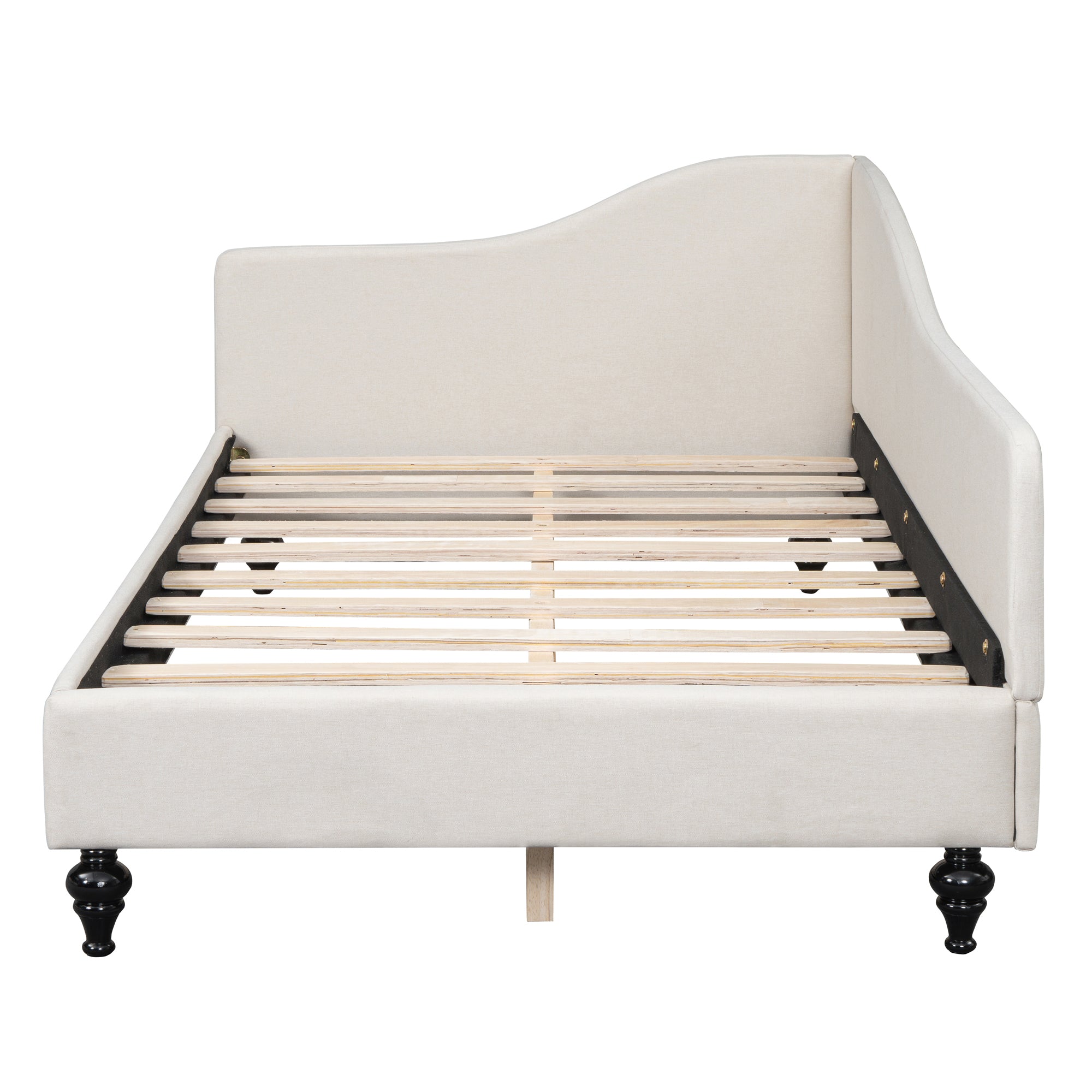 Bellemave® L-Shaped Linen Daybed,with Solid Wood Legs Bellemave®