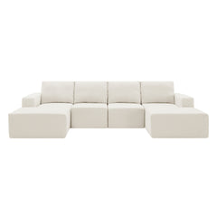 Bellemave® 110" Luxury Chenille U Shaped Sectional Sofa