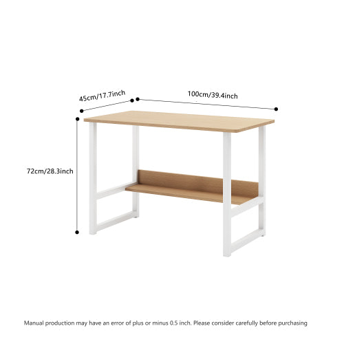 Bellemave® Simple Home Study Table with Bookshelf