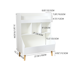 Bellemave® Multifunctional  Kids Bookshelf and Toy Storage with Legs