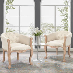 Bellemave® Vintage Tufted Upholstered Chair Bellemave®