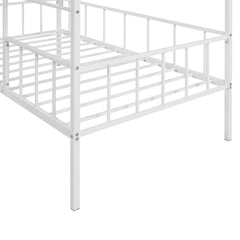 Bellemave® Metal House Bed with Ladder