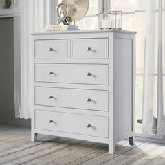 Bellemave® Modern Solid Wood Chest with 5 Drawers Bellemave®