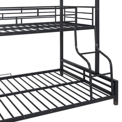 Bellemave® Twin over Full Metal House Bunk Bed