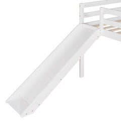 Bellemave® Twin Size Loft Bed with Slide