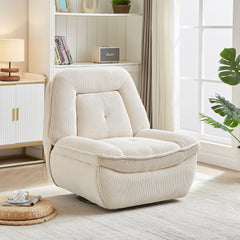 Bellemave® 360 Degree Corduroy Swivel Upholstered Manual Recliner Chair