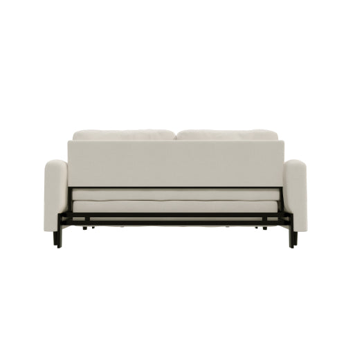 Bellemave® Queen Tufted Button Upholstered Pull Out Sofa Bed with Hydraulic System , Storage and 2 Soft Pillows