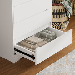 Bellemave® Modern 5 Drawers Dresser with Drawers Hidden handle Design