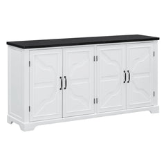 Bellemave® Country Style Wooden Sideboard with Pine Doors and Legs
