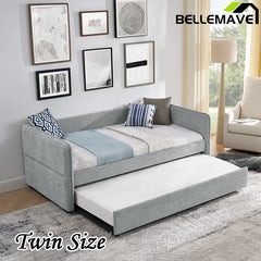 Bellemave® Upholstered Tufted Sofa Bed with Trundle