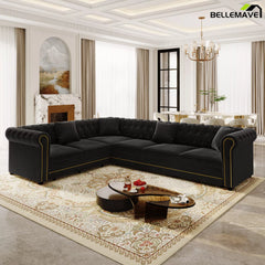 Black Convertible Sleeper Sofa Angle View
