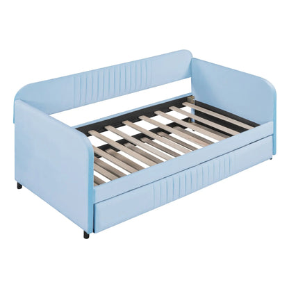Bellemave Twin Size Upholstered Daybed With Trundle