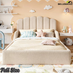 Full Size Upholstered Floor Bed Bedroom View