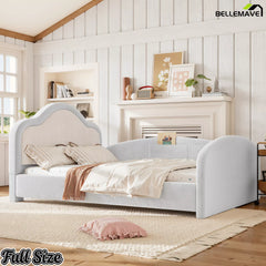 Gray Kids Floor Bed with Safety Side Rails