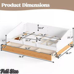 House floor bed dimension diagram