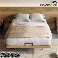 Bellemave® Platform Bed Frame, Solid Bamboo Floating Bed with Wood Slats Support for Bedroom, Guest Rooms, Apartments Bellemave®