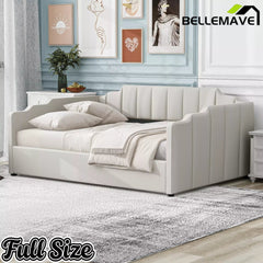 Bellemave® Full Size Upholstered Daybed for Bedroom,Guest Room,Lift Up Storage Bedframe with Wood Slat Support Bellemave®