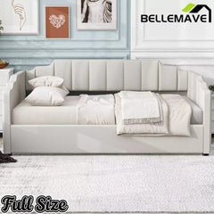 Bellemave® Full Size Upholstered Daybed for Bedroom,Guest Room,Lift Up Storage Bedframe with Wood Slat Support Bellemave®