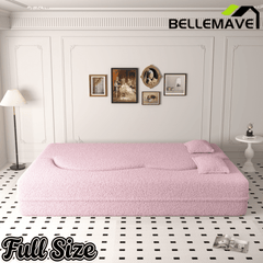 Bellemave® Folding Foam Sofa Bed,15" Full Size Floor Couch,Convertible Sleeper Futon Loveseat Couch for Living Room, Guest Use, Office, Apartmen Bellemave®