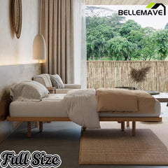 Bellemave® Platform Bed Frame, Solid Bamboo Floating Bed with Wood Slats Support for Bedroom, Guest Rooms, Apartments Bellemave®