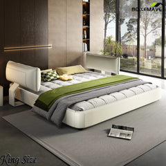 White Cloud Bed Frame Modern Bedroom View
