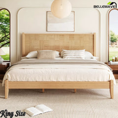 King Size Bamboo Bed Frame Front View
