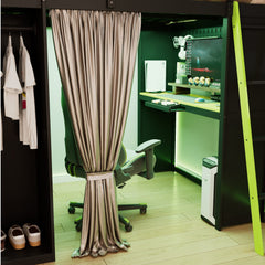 Bellemave® Full Gaming Loft Bed with Wardrobe & Desk & Charging Station & RGB Light,Wood Loft Bed Frame with Storage Shelves,Curtains & DIY Pegboard,Black Green Bellemave®