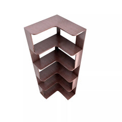 Bellemave® 6 Tier Corner Bookshelf, Industrial L Shaped Bookcase with Anti-Drop Panel, Freestanding Wood Grain Shelf Display Rack Storage Organizer for Home Office Bellemave®