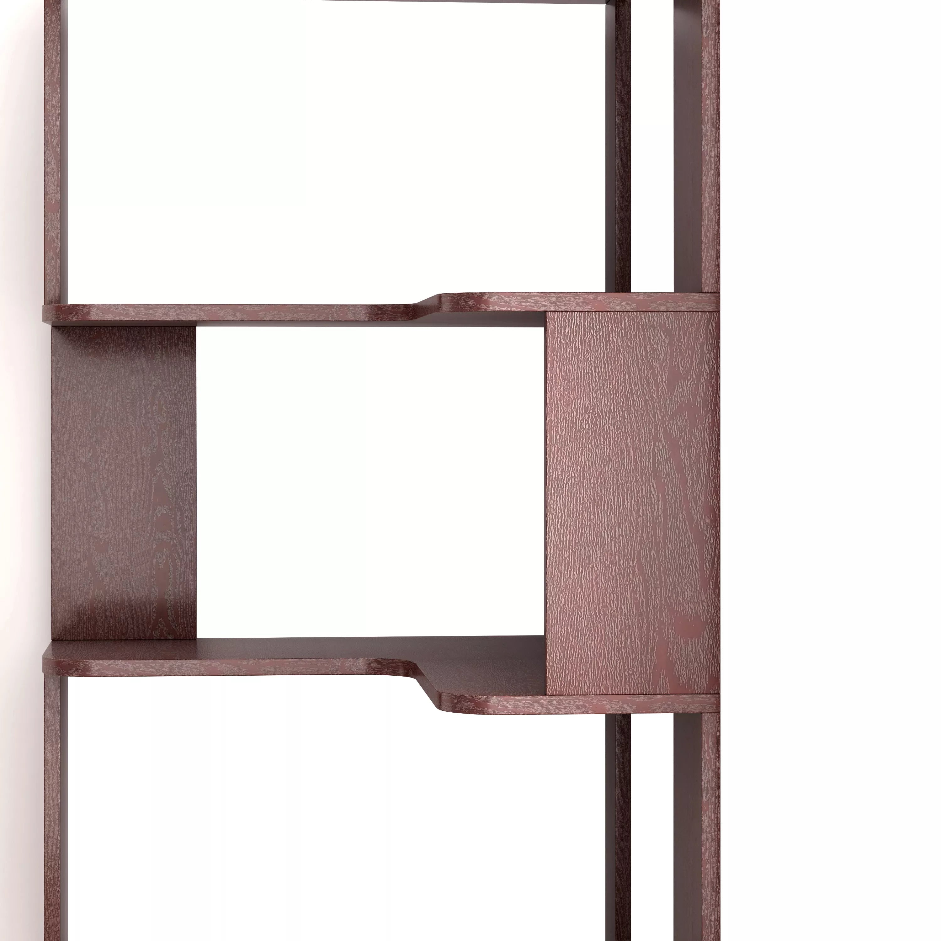 Bellemave® 6 Tier Corner Bookshelf, Industrial L Shaped Bookcase with Anti-Drop Panel, Freestanding Wood Grain Shelf Display Rack Storage Organizer for Home Office Bellemave®