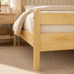 Bellemave® Traditional Solid Wood Bed Frame with Headboard and Footboard