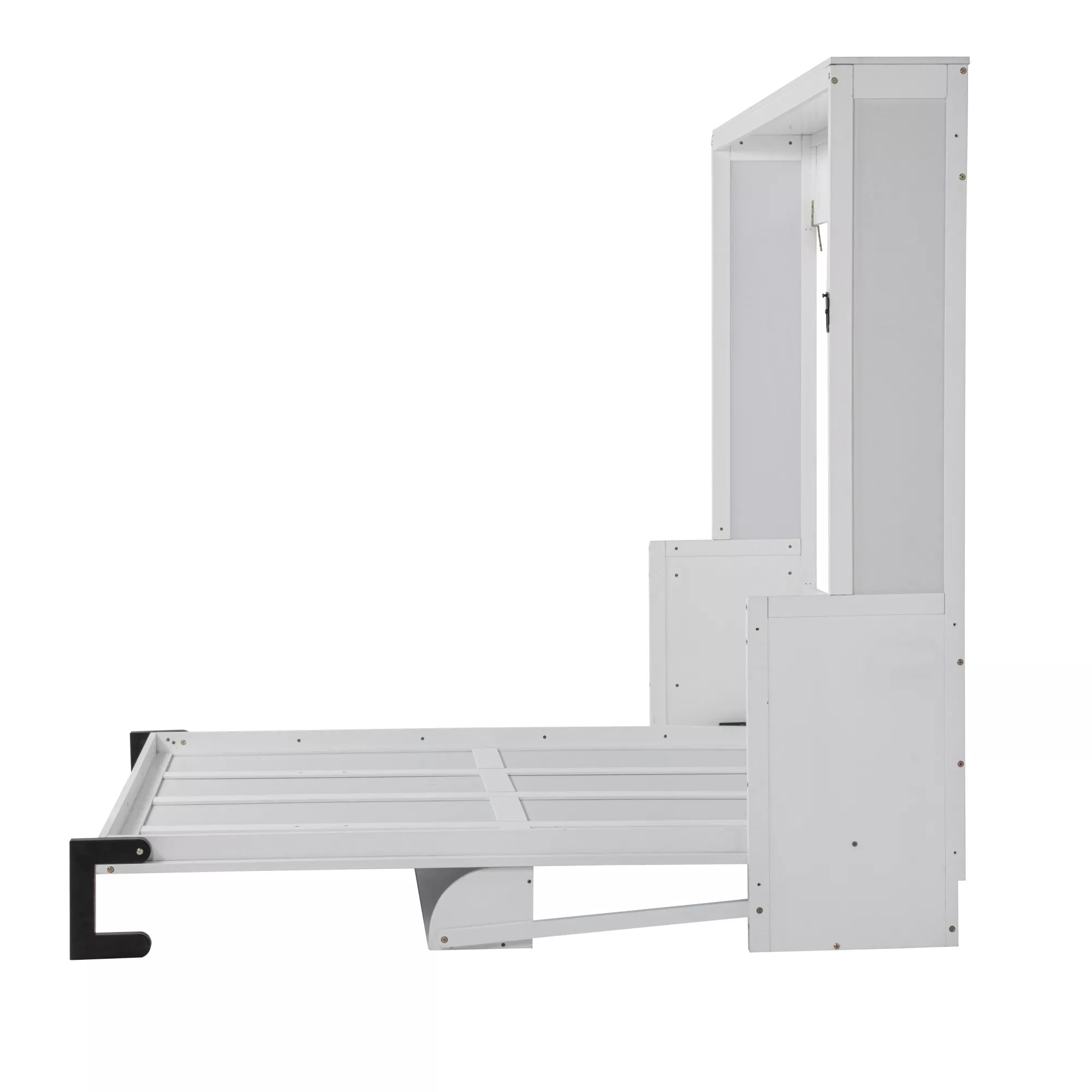 Queen size murphy bed opened position