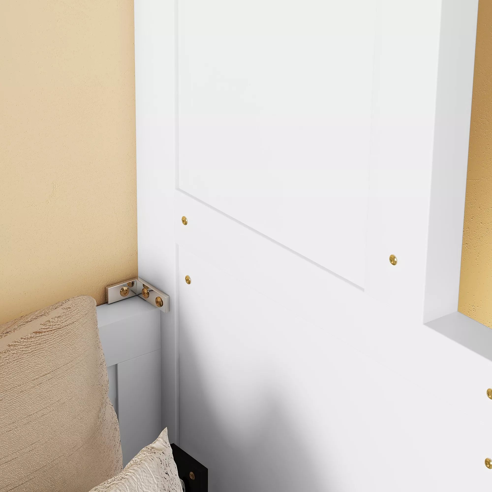 Murphy bed folding support leg detail