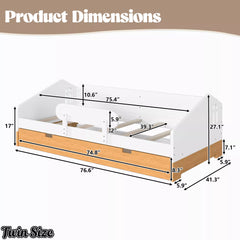 Twin house floor bed size diagram