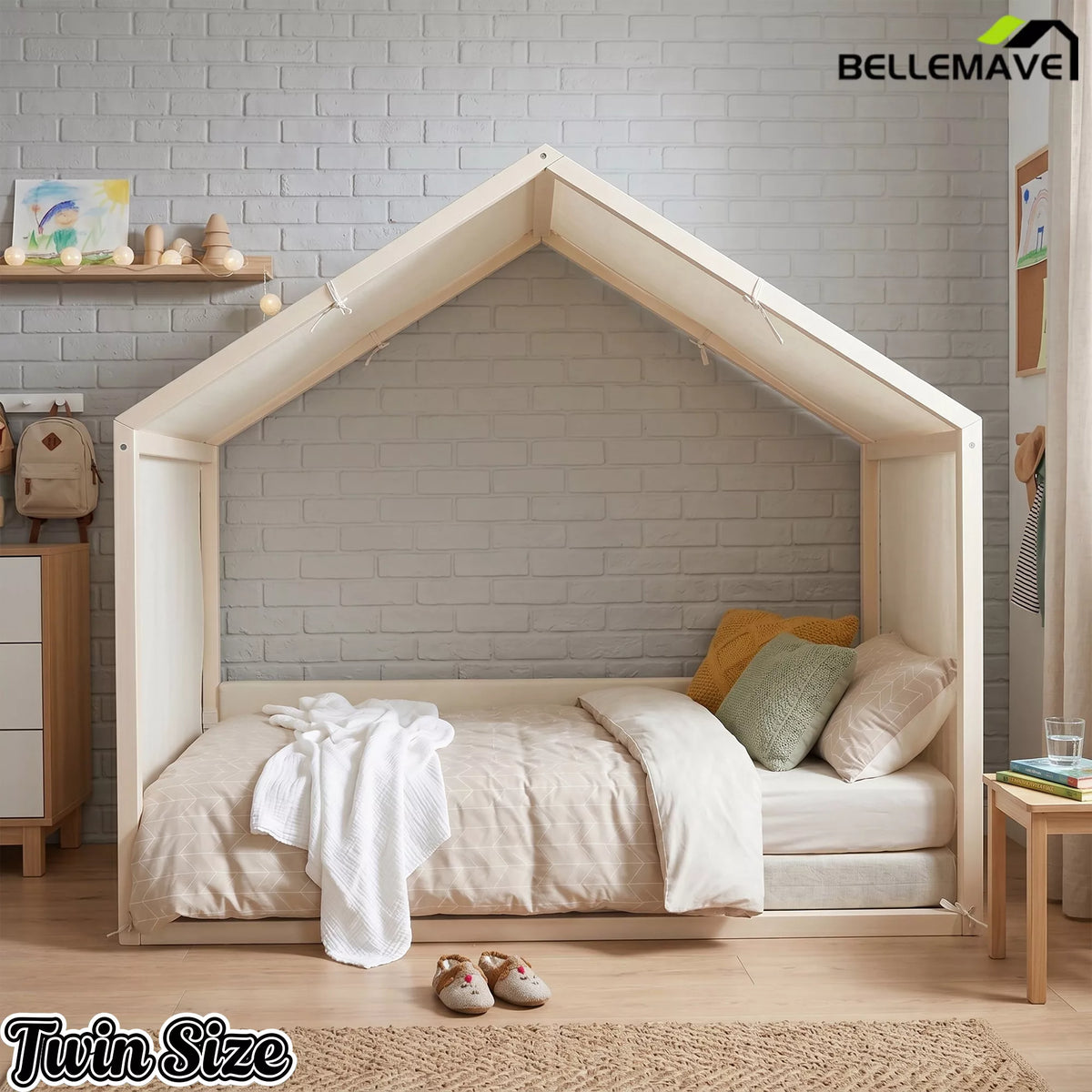 twin size canopy bed dimensions