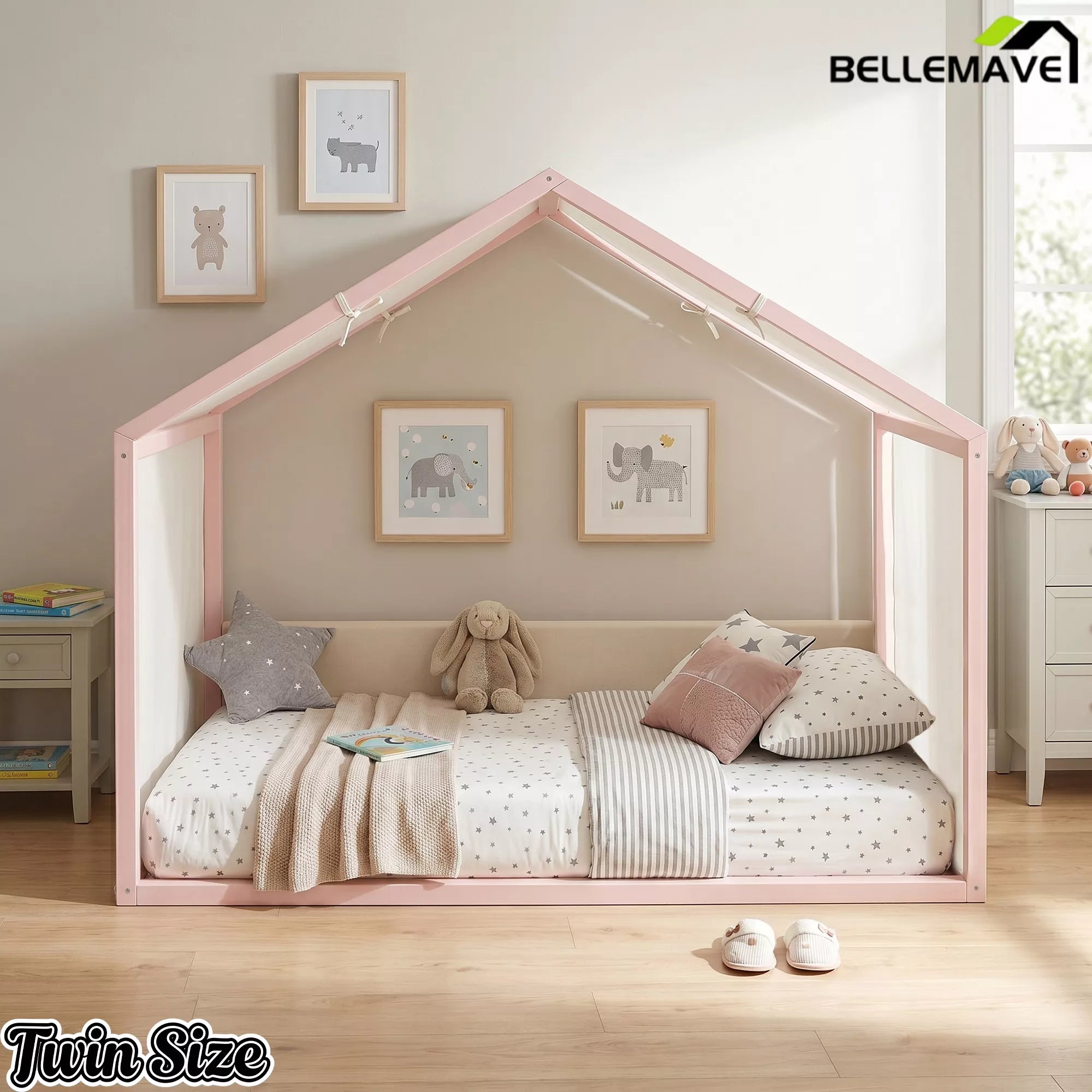 modern canopy bed frame construction detail